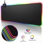 DrPhone QWR Muismat – 300x700x4mm - Muismat – RGB LED Verlichting – Gaming – Anti-Slip - Waterproof - Mousepad – Extra groot