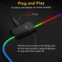 DrPhone QWR Muismat – 300x700x4mm - Muismat – RGB LED Verlichting – Gaming – Anti-Slip - Waterproof - Mousepad – Extra groot
