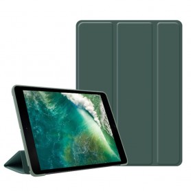 DrPhone iPad Pro 4 10.9 (2018) hoesje - Smart Tri-Fold Case - PU leder Cover - Smart cover + Achterkant – Donker Groen