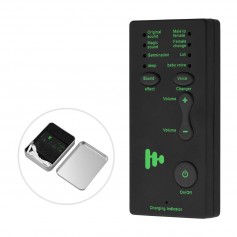 DrPhone MVC1 – Mini Voice Changer – 4 geluidseffecten - 4 stemveranderingen – Draadloos - Zwart