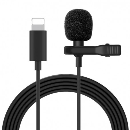 DrPhone PX4 - Draagbare Mini Lightning Lavalier Microfoon voor - IPhone XS XR /X/12 /11/8/8 Plus en iPad