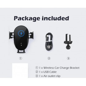 Vehicle wireless charging bracket – Wireless Quick charge – Verstelbare opties – Automatische Klem -
