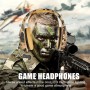 DrPhone GH9 Gaming headset Koptelefoon – RGB – 3.5mm met microfoon voor o.a PS4/PS5/PC/XBOX One S /Laptop – Camouflage Geel
