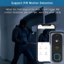 DrPhone SMARTCAM X 11 - Draadloze WiFi Deurbel Set met Camera - Sensor - IR Nachtzicht - Waterproof + Binnen bel + 64 Micro SD