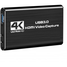DrPhone HVC HDMI naar USB 3.0 Video Capture Kaart Adapter –1080P 60Hz - Zwart