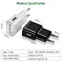 10W Gecertificeerde DrPhone® - USB Lader Stekker Oplader + Kabel - iPad en iPhone - 1 Meter