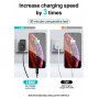 DrPhone HALOM1 - 18W snellader + Metalen Lightning Kabel - Anti-knik - LED indicator - 1 Meter - Zwart