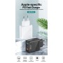 DrPhone HALOM1 - 18W snellader + Metalen USB-C Kabel - Anti-knik - LED indicator - 1 Meter - Zwart