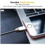 DrPhone HALOM1 - 18W snellader + Metalen USB-C Kabel - Anti-knik - LED indicator - 1 Meter - Zwart