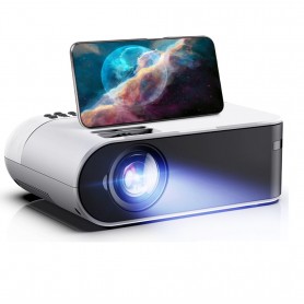 DrPhone W18D - Beamer - Android - LED Projector - 3D - Thuis Theater - Wit
