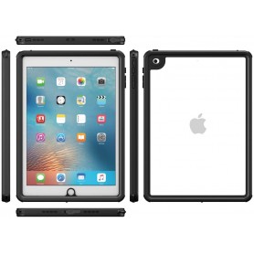DrPhone iPad 9.7 inch 2017/2018 - Waterproof Case - 360 graden - Stof/sneeuwdicht - Zwart