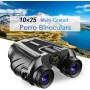 DrPhone APL10 Verrekijker – Porro Binocular– Compacte Telescoop - 10X25 – voor kinderen/mannen & vrouwen - Zwart