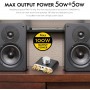 DrPhone NB Bluetooth 5.0 Stereo Hifi Digitale Versterker 2.0 kanaal 50W × 2 met AUX / USB /Draadloze audio-ontvanger met Voeding
