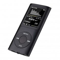 DrPhone X7 Mp3 Mp4 – Audio Speler – AUX – LCD Display - Audio Media Speler + Oordoppen - Zwart
