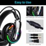 DrPhone GH11 Bedrade Aux 3.5mm Gaming Headset met RGB & 1 naar 2 Aux Adapter - 4D Surround Sound met microfoon – Zwart