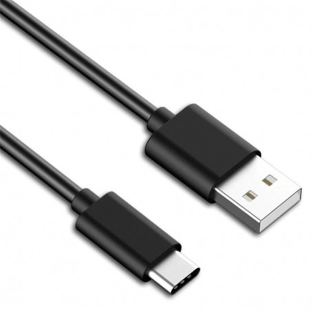 DrPhone UC1 - USB-C - Oplaad Kabel - Fast Charger - 2.4A - 1 Meter - Zwart