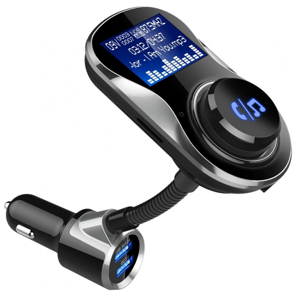 Terzijde schot schelp DrPhone BC30 - Bluetooth Auto Carkit- FM Transmitter - AUX + Micro SD - Hands  Free Bellen - MP3