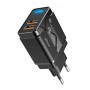 DrPhone PS5-Y - 2 Meter Kabel - USB-C - Oplaadkabel – 18W Dubbele Qualcom 3.0 Quick Charge - Adapter - Snel Lader – Zwart