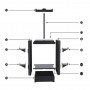 DrPhone MGST2 Multifunctionele Torenhouder – Opbergbox voor Spellen/Controllers/ Headset & Accessoires - Zwart