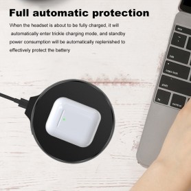 DrPhone DAO1 - Draadloze Oplaadstation Voor Bluetooth Oordoppen - 300 mA - 5v - Wit