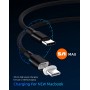DrPhone TITAN3 - Magnetisch USB-C Kabel 5A TYPE-C - 100W 20V 5A - Data Transfer + Snel Laden - Macbook / Smartphone