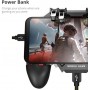 DrPhone GX7 Mobiele Game Controller - 4 Triggers [6 Vingerbediening] - Shooter Trigger Koelventilator - Power Bank (1200 mAh)