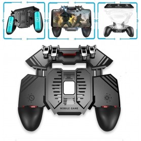 DrPhone GX7 Mobiele Game Controller - 4 Triggers [6 Vingerbediening] - Shooter Trigger Koelventilator - Power Bank (1200 mAh)
