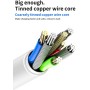 DrPhone ICO-1 - Magnetische Oplaadkabel - 5V 3A - Kabel + Thuislader 2 poorten USB Oplader met LED Display - Wit