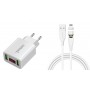 DrPhone ICO-1 - Magnetic Charging Cable - 5V 3A - Cable + Home Charger 2 port USB Charger with LED Display - White DrPhone ICO-1 - Magnetic Charging Cable - 5V 3A - Cable + Home Charger 2 port USB Charger with LED Display - White