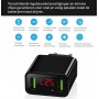 DrPhone iCON - Magnetische Micro USB Oplaadkabel 3A + Thuislader 2 poorten USB Oplader 2.2A met LED Display - Zwart