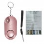 DrPhone KH1 - Zelfverdedigings apparaat - mini LED knop - Roze - 120-130dB - ABS - 120-130dB