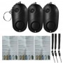 DrPhone KH1 - Zelfverdedigings apparaat - mini LED knop - Roze - 120-130dB - ABS - 120-130dB