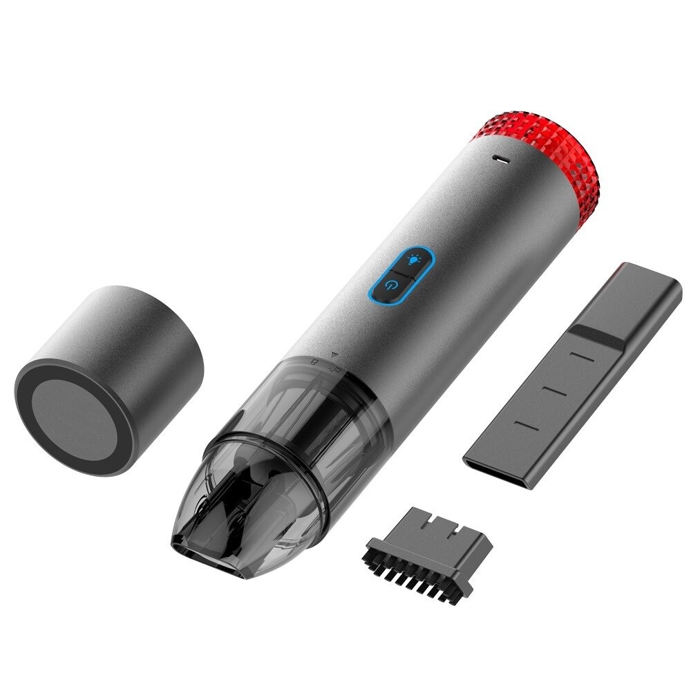 gewicht cultuur kort DrPhone VC1 Draagbare Draadloze Hand Stofzuiger met LED & Noodknipper  lichten - 60W - Grijs