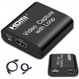 DrPhone HVC2 Audio Video Capture Card met Loop Out - HDMI naar HDMI & USB 3.0 - 1080P voor Streaming Opnemen