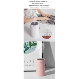DrPhone H20 Plus - Humidifier H2O - Luchtbevochtiger – Verdamper – Aromatherapie - Geurverspreider – Grijs