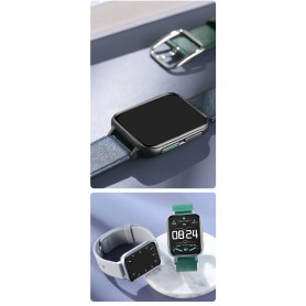 DrPhone CurvX - 3D Pixel Scherm - Smartwatch 44mm - 1.78 Inch 420*485 - ECG Fitness Tracker Hartslag - Zwart