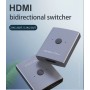 ACASIS 4K 30HZ bidirectionele schakelaar HDMI 2.0 1X2 - 2X1 Splitter – Switch- Dubbele Scherm Converter Adapter - Grijs