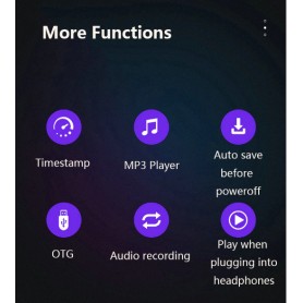 DrPhone DVR Digitale Spraakgestuurde Recorder – Sleutelhanger - Spraakrecorder - Audiorecorder – 64GB- Zwart