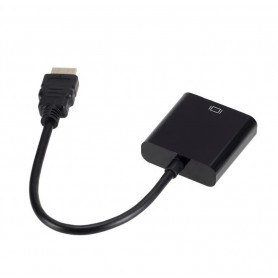 DrPhone KHD1 – 1080P HD – Kabel Converter – Male Naar Female Converter – Voor Tablet, Laptop, PC en TV – Zwart