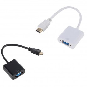 DrPhone KHD1 – 1080P HD – Kabel Converter – Male Naar Female Converter – Voor Tablet, Laptop, PC en TV – Zwart