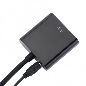 DrPhone KHD1 – 1080P HD – Kabel Converter – Male Naar Female Converter – Voor Tablet, Laptop, PC en TV – Zwart