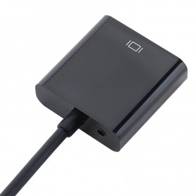 DrPhone KHD1 – 1080P HD – Kabel Converter – Male Naar Female Converter – Voor Tablet, Laptop, PC en TV – Zwart