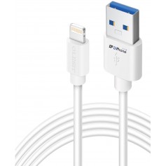 Olesit Lightning 2 Meter Fast Charge 3.1A - Oplaadkabel - Veilig laden - Data Sync & Transfer - Wit