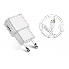 10W Gecertificeerde DrPhone® - USB Lader Stekker Oplader + Kabel - iPad en iPhone - 3 Meter