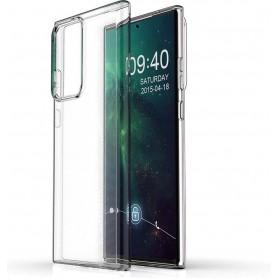 DrPhone Samsung Galaxy Note 20 Ultra plus TPU Hoesje - Ultra Dun Premium Soft-Gel Case – Transparant