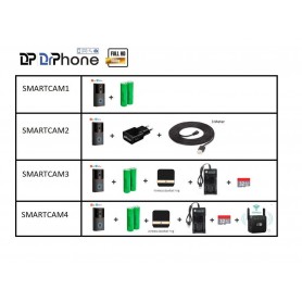 DrPhone SMARTCAM3 - Video Deurbel 1080P Draadloze Intercom TUYA / SmartLife - Camera - Smart Home Google Assistent - Zwart