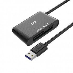 DrPhone DM CR2 3 in 1 Kaartlezer - USB3.0 – MicroSD/SD CF-Kaartadapter met Ondersteuning capaciteit: 512G
