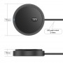 DrPhone ConferX2 USB-conferentiemicrofoon - Omnidirectionele Condensator – Zwart