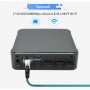 Elementkey AIR1 - i5-8265U - 8GB RAM + 256GB NVME SSD + 1TB HDD + Windows 10 + AC WIFI + BT - Zwart