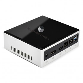 Elementkey AIR2 Mini Computer - i3-10110U - 2.30 Ghz - 8GB RAM + 256GB NVME SSD + Windows 11 PRO PC + WIFI + Bluetooth - Zwart